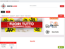 Tablet Screenshot of motolandferrara.com
